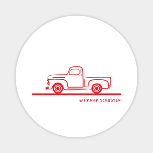 1952 Ford F 150 Red Magnet